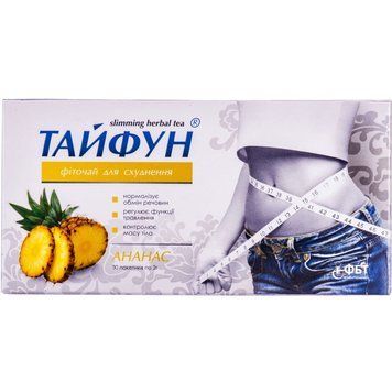 Фіточай Тайфун ананас ФітоБіоТехнології - 30 пакетів по 2 г, фото