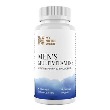 My Nutri Week, Men's Multivitamins, Мультивітаміни для чоловіків, 90 капсул (MNW-570017), фото