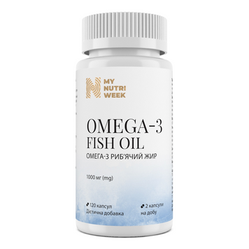 My Nutri Week, Омега-3 исландский рыбий жир, Omega-3 Fish Oil, 120 капсул (MNW-532474), фото