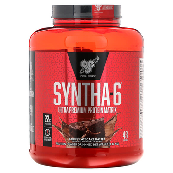 BSN, Syntha-6, Ultra Premium Protein Matrix, протеїнова матриця ультрапреміальної якості, зі смаком шоколадного кексу, 2270 г (BSN-00742), фото