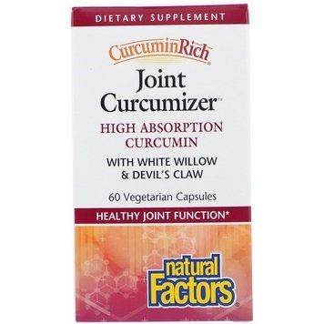 Natural Factors, CurcuminRich, для підтримки суглобів, 60 вегетаріанських капсул (NFS-04554), фото