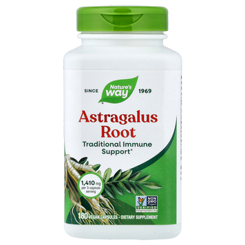 Корінь астрагалу 470 мг Nature's Way Astragalus Root - 180 веганських капсул, фото