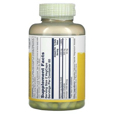 Solaray, кверцетин, бромелаин и витамин С, 120 капсул VegCap (SOR-04467), фото