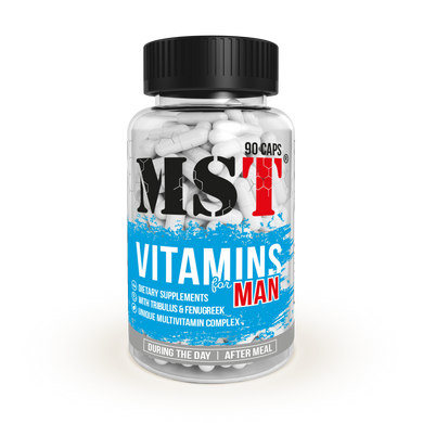 MST Nutrition, Мультивітаміни для чоловіків, Vitamins for Man, 90 капсул (MST-04161), фото
