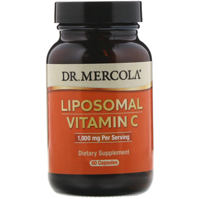 Dr. Mercola, Ліпосомальний вітамін С, 1000 мг, 60 капсул (MCL-01499), фото