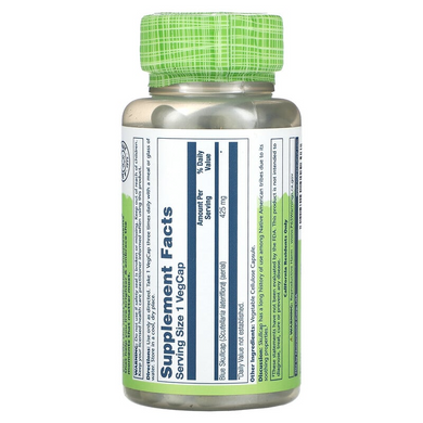 Solaray, True Herbs, синя тюбетейка, 425 мг, 100 вегетаріанських капсул (SOR-01560), фото
