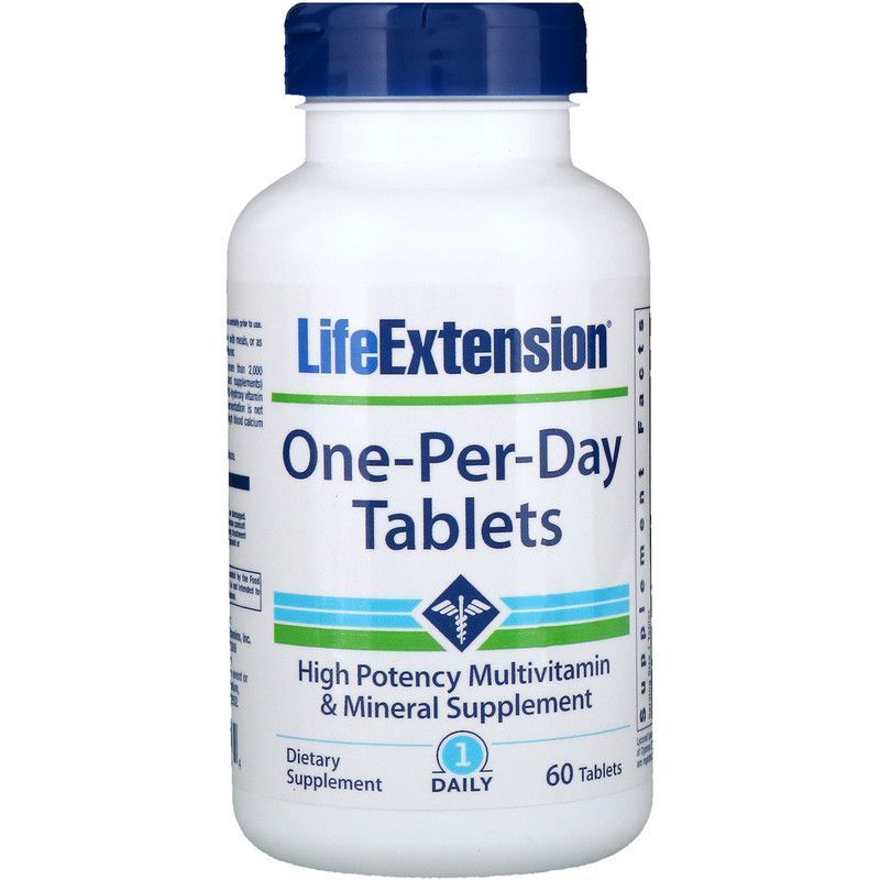 Купить Витаминный комплекс, One-Per-Day, Life Extension, 60 таблеток ...