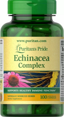 Эхинацея комплекс, Echinacea Complex, Puritan's Pride, 100 капсул (PTP-10922), фото