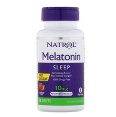 Natrol, Мелатонін, 10 мг, Straw, 60 + 15 таблеток (NTL-07164), фото