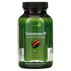 Irwin Naturals, Testosterone UP, тестостерон, 60 желатиновых капсул с жидкостью (IRW-58104), фото