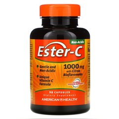 American Health, Ester-C з цитрусовими биофлавоноидами, 1000 мг, 90 капсул (AMH-16975), фото