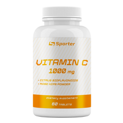 Sporter, Вітамін C, 1000 мг, 60 пігулок (821453), фото