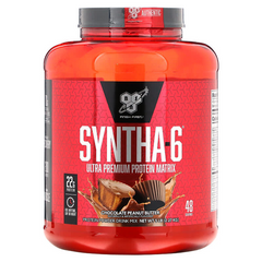 BSN, Syntha-6, Ultra Premium Protein Matrix, протеїнова матриця ультрапреміальної якості, шоколадна арахісова паста, 2270 г (BSN-00745), фото
