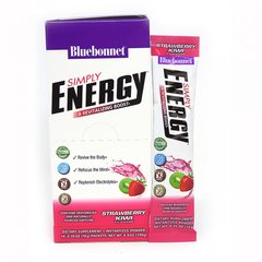 Энергетический напиток в порошке, вкус клубники и киви, Bluebonnet Nutrition, 14 пакетиков по 10 г (BLB-01711), фото