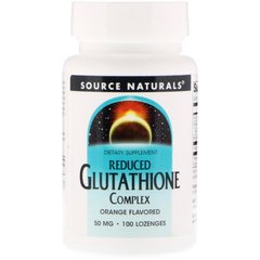 Комплекс глутатіону, Source Naturals, 50 мг, 100 таблеток для розсмоктування (SNS-01305), фото