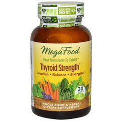 MegaFood, Thyroid Strength, 30 таблеток (MGF-20027), фото