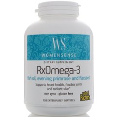 Омега 3, формула для женщин, RxOmega-3, Natural Factors, 120 капсул (NFS-04913), фото