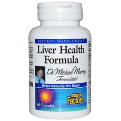 Підтримка печінки, Liver Health, Natural Factors, 60 капсул (NFS-03546), фото