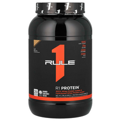 Rule 1, Protein R1, 25 г ізоляту протеїну + 6 г BCAA, кава + моко, 899 г (RUL-00787), фото