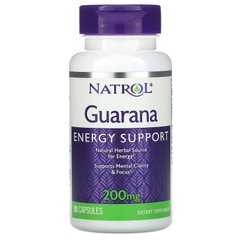Natrol, Гуарана, 200 мг, 90 капсул (NTL-00800), фото