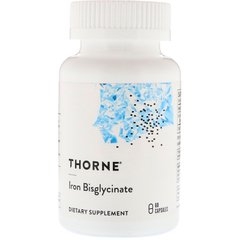 Thorne Research, бісгліцинат заліза, 25 мг, 60 капсул (THR-00345), фото