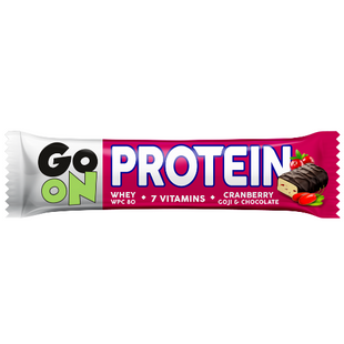 GoOn, Батончик PROTEIN WPC 20%, клюква, 50 г - 1/24 (813879), фото