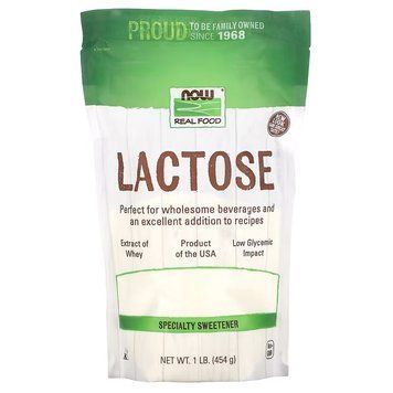 Лактоза NOW Foods Lactose Powder - 454 г, фото