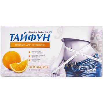 Фіточай Тайфун апельсин ФітоБіоТехнології - 30 пакетів по 2 г, фото