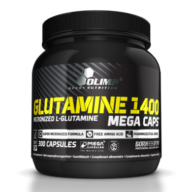 Olimp Sport Nutrition, L-глютамин, Mega Caps, 1400 мг, 300 капсул (103224), фото