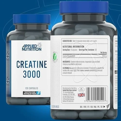 Креатин моногидрат 750 мг Applied Nutrition Creatine - 120 капсул, фото
