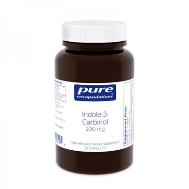 Индол-3-Карбинол, Indole-3-Carbinol, Pure Encapsulations, 200 мг, 120 капсул (PE-00529), фото