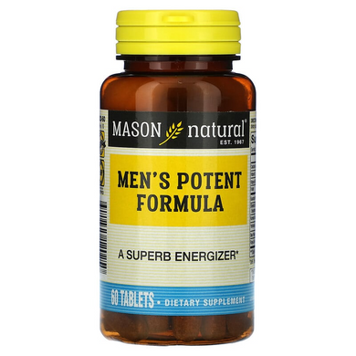 Mason Natural, Чоловіча формула потенції, 60 таблеток (MAV-12025), фото