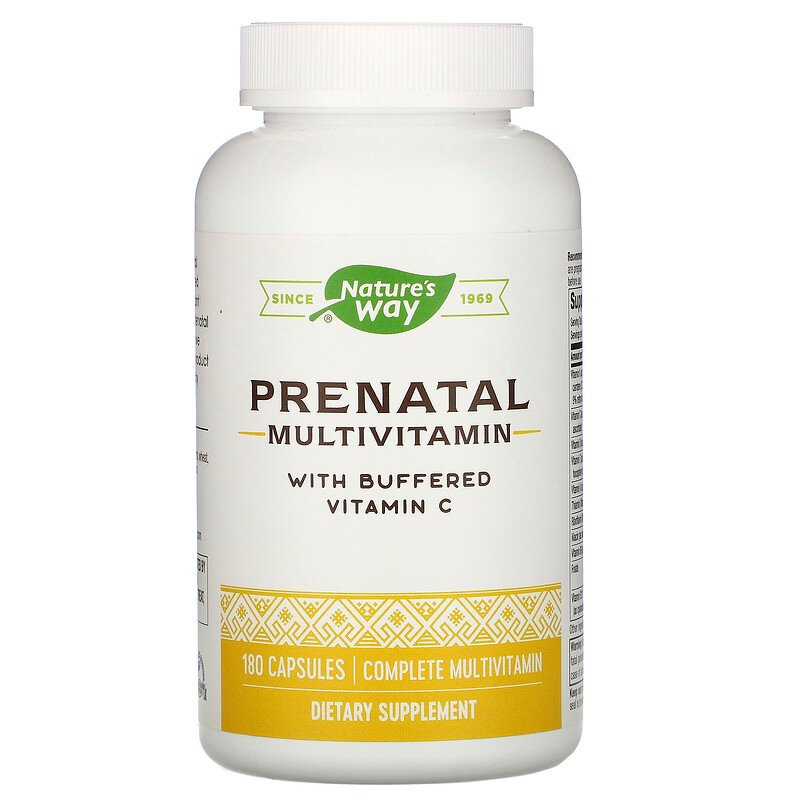 Мультивитамины для беременных, Prenatal Multi Vitamin & Mineral, Nature's Way, 180 капсул