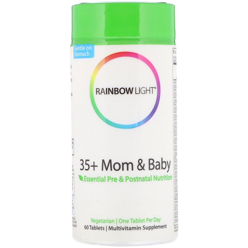 Мультивитамины 35+ мама и ребенок, Mom & Baby, Rainbow Light, 60 таблеток