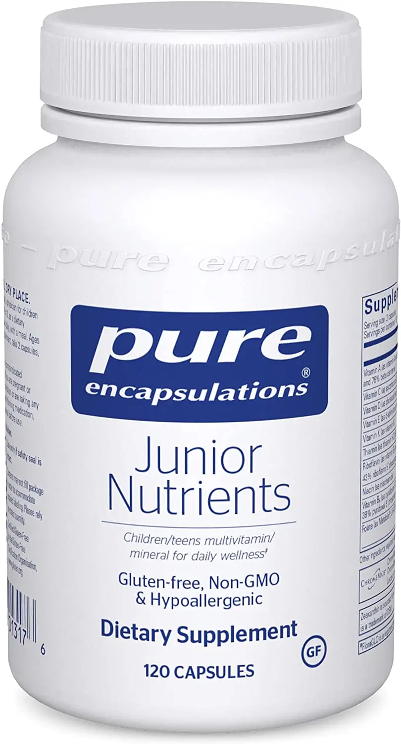 Мультивітаміни для дітей, Junior Nutrients, Pure Encapsulation, 120 капсул