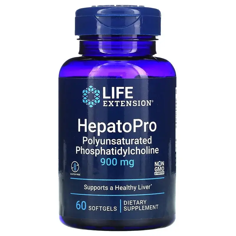 Life Extension, HepatoPro, 900 мг, 60 мягких гелевых капсул