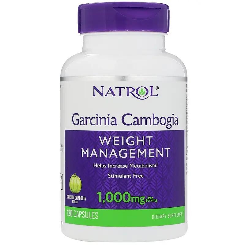 Natrol, гарциния камбоджийская, коррекция веса, 500 мг, 120 капсул