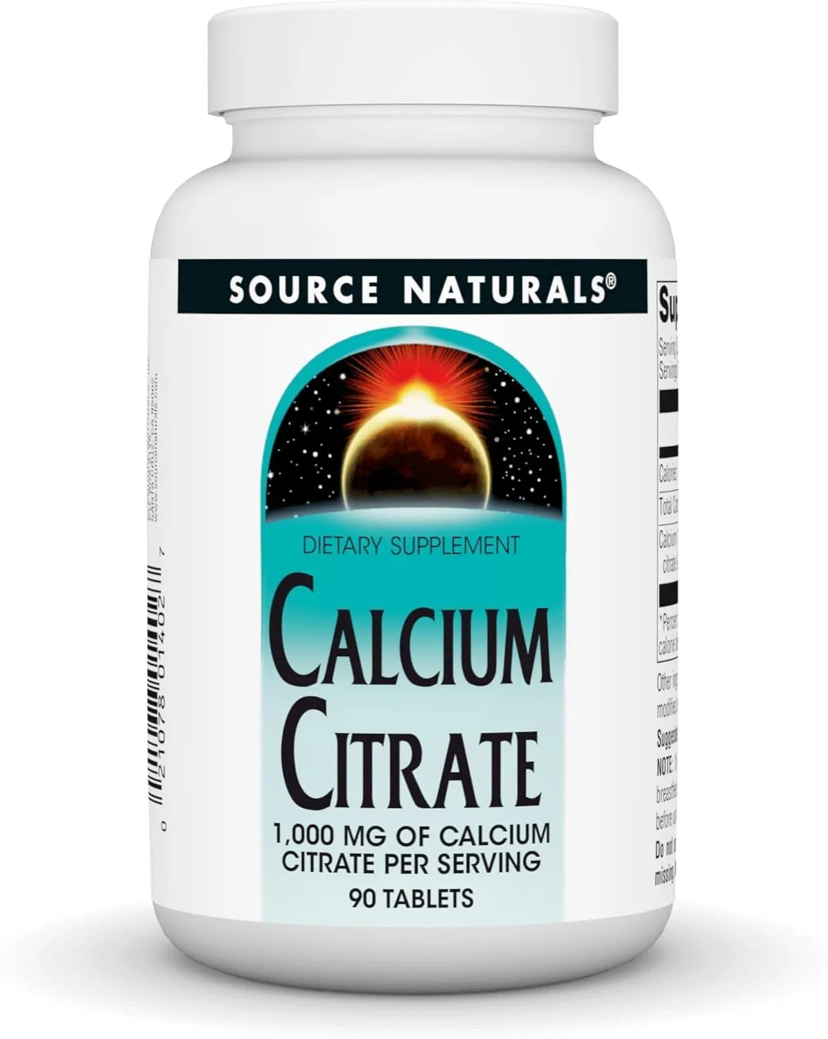 Source Naturals, Кальций цитрат, Calcium Citrate, 1000 мг, 90 таблеток