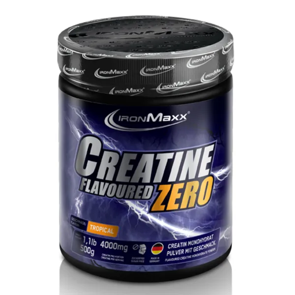 IronMaxx, Creatine Powder Flavoured Zero, Креатин моногідрат, 4500 мг, вишня, 500 г