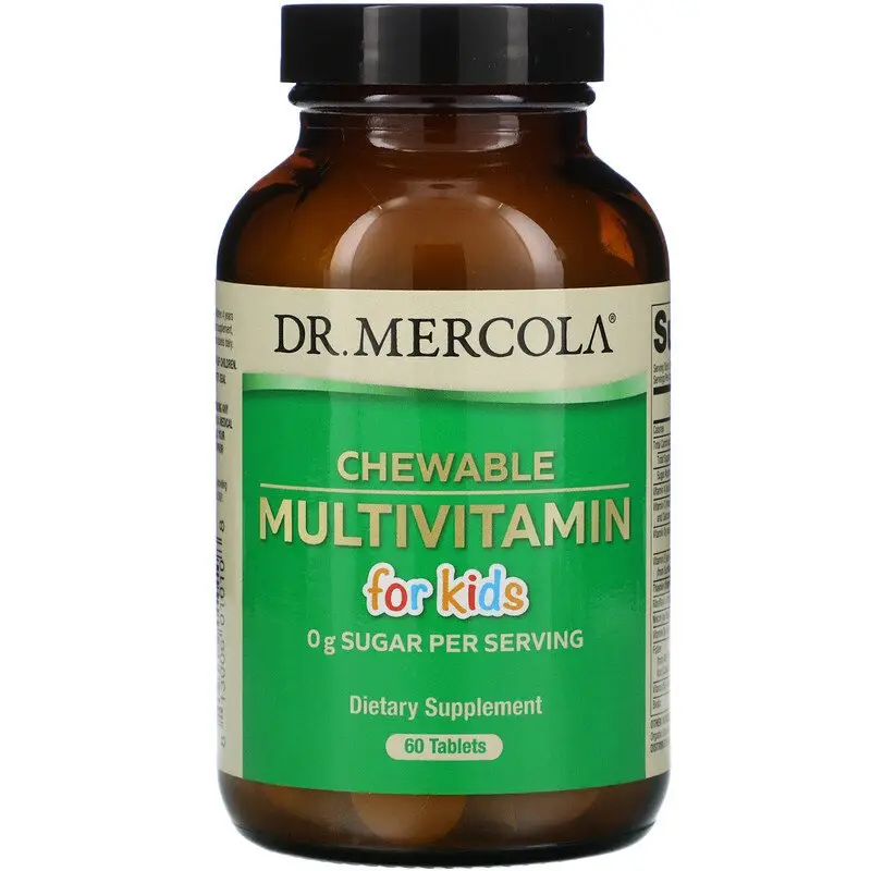 Dr. Mercola, Жувальні мультивітаміни для дітей, 60 таблеток