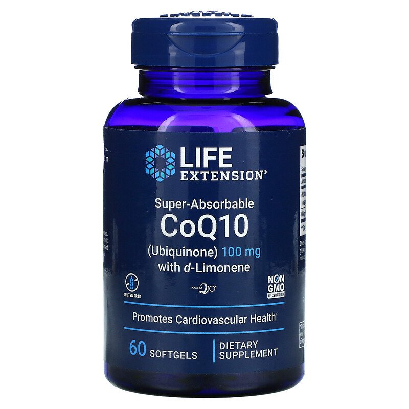 Коэнзим Q10, CoQ10 Ubiquinone, Life Extension, 100 мг, 60 капсул