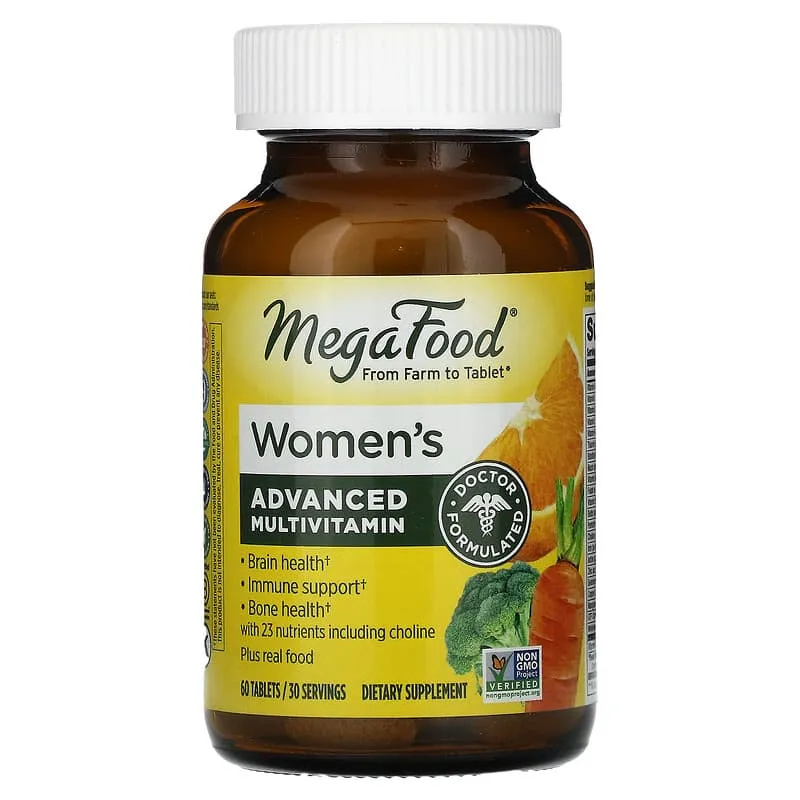 MegaFood, Multi for Women, комплекс вітамінів та мікроелементів для жінок, 60 таблеток