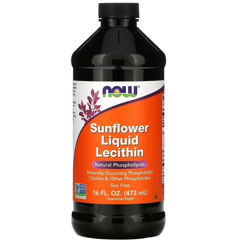 Лецитин подсолнечный жидкий, Lecithin, Now Foods, 473 мл, (NOW-02372)