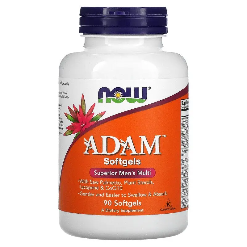 Now Foods, ADAM, ефективні мультивітаміни для чоловіків, 90 капсул