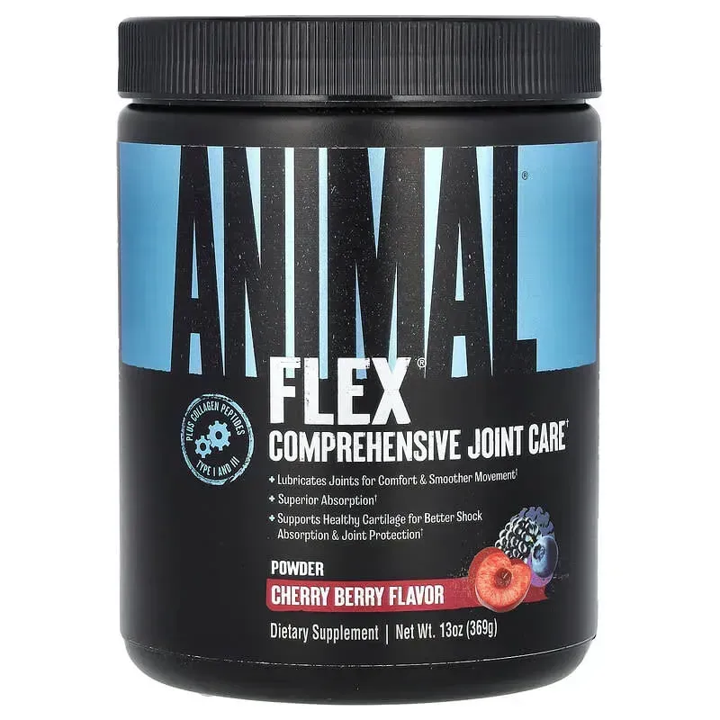 Animal, Flex, порошок для підтримки суглобів, з вишневим смаком, 369 г