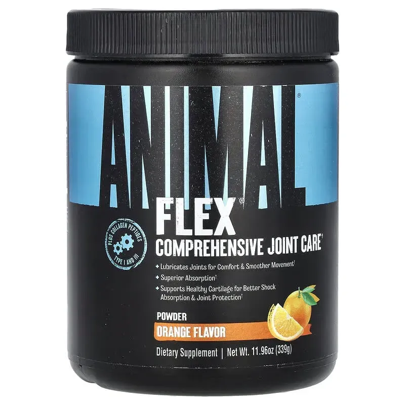 Animal, Flex, порошок для поддержки суставов, со вкусом апельсина, 339 г