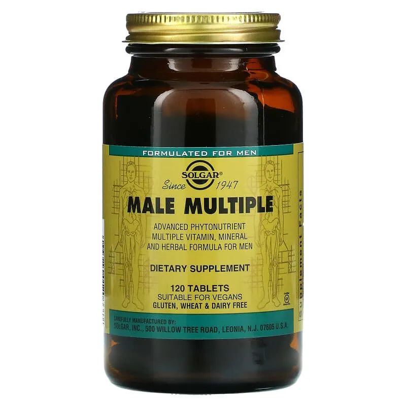 Solgar, Male Multiple, мультивітаміни для чоловіків, 120 таблеток